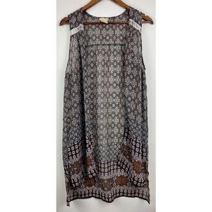 Love on Tap Medium Geometric Sleeveless Cardigan